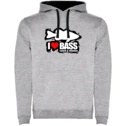 I Love Bass Two-Colour Hoodie