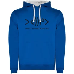 Simply Fishing Addicted Two-Colour Hoodie