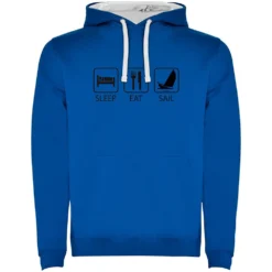 Sleep Eat And Sail Two-Colour Hoodie