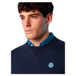 North Sails W Logo Crew Neck Sweatshirt -Salti Clothing Shop north sails w logo crew neck sweatshirt 5