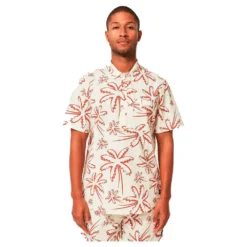 Oakley Deco Palms RC Button Down Short Sleeve Shirt